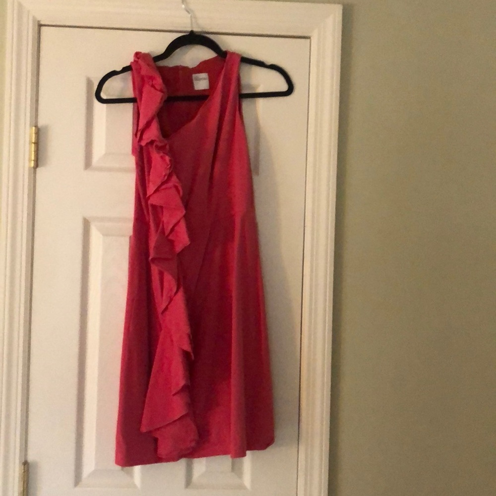 Pink ruffle dress (red Valentino)